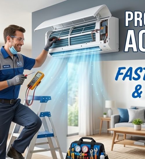 residential AC service Dubai RTS Renovation technician