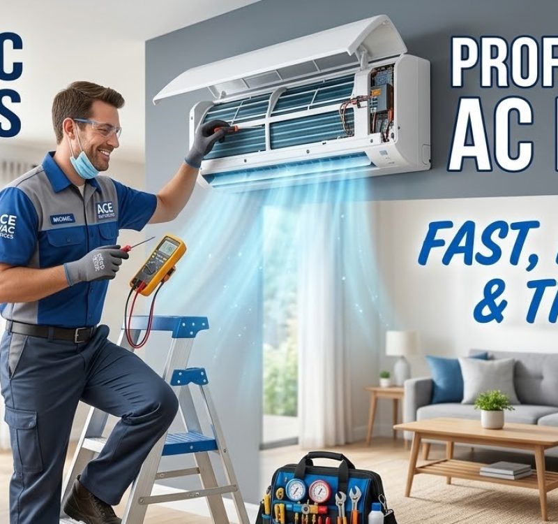 residential AC service Dubai RTS Renovation technician