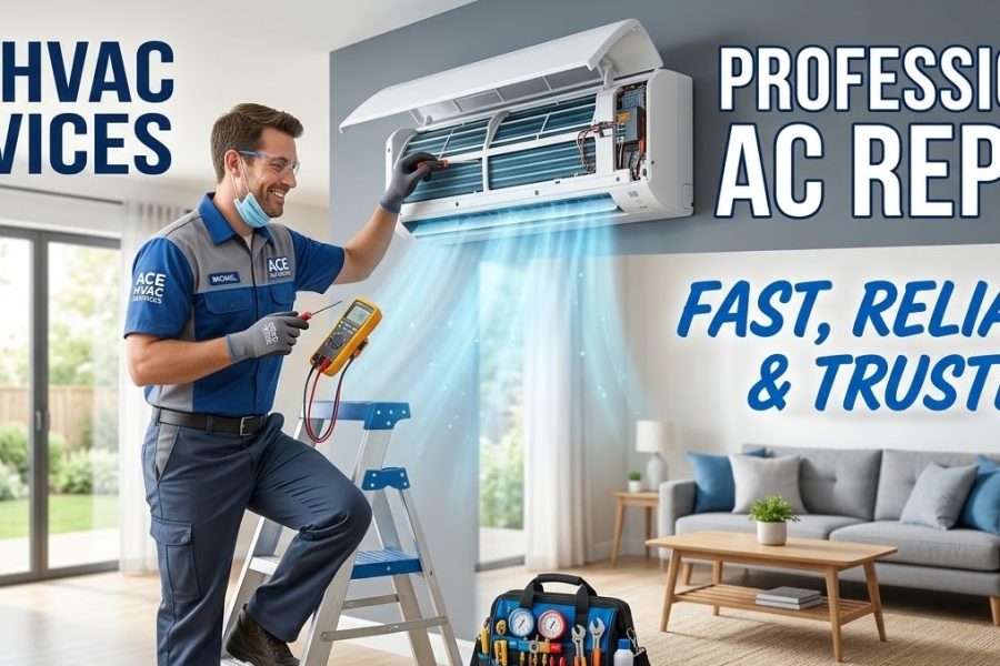 residential AC service Dubai RTS Renovation technician